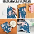 thumbnail image 7 of SKYSONIC 4 Pack Rose Kitchen Towels Soft Highly Absorbent Dish Towels Reusable Tea Towels Set 28 x 18 Inch, 7 of 7