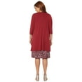 thumbnail image 3 of Catherines Women's Plus Size Soft Knit Jacket Dress, 3 of 6