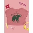 thumbnail image 2 of Don't Mess With Mama Bear Tee Crop Tee Women's, 2 of 4