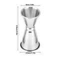 thumbnail image 1 of Double Tête de Cocktail Jigger, Acier Inoxydable, Flip pour Différentes Mesures, Mesure Rapide et Facile des Ingrédients de Boisson, 1 of 8