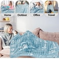 thumbnail image 5 of I Love You 100 Languages Blanket I Love You Gifts for Her Teal Throw Blanket for Girlfriend Birthday Gifts for Wife Love Blanket from Boyfriend Anniversary Valentine's Day Gifts 50×60 inch, 5 of 5