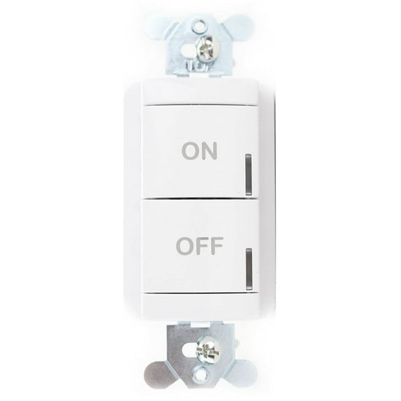 Sensorswitch Digital Wall Switch, 2 Push Button, 15-24V DC, White NPODM WH