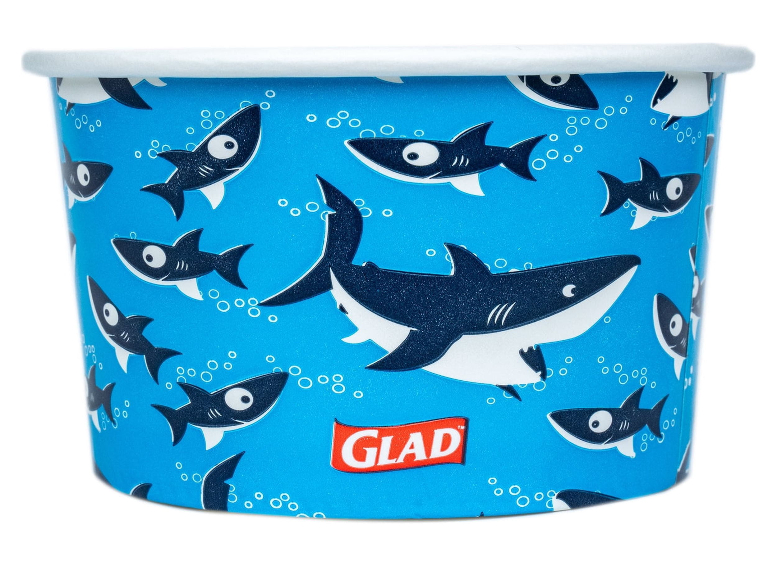 Glad For Kids 6oz Sharks Snack Bowls 12 ct