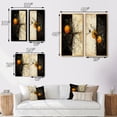 thumbnail image 4 of Designart "Circular Harmony Abstract Orange" Modern Geometric Framed Wall Art Set Of 2 - Modern Black Framed Wall Art Set Of 2, 4 of 6