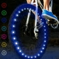 thumbnail image 3 of Lumières de Roue de Vélo à LED, Lot de 2 Niveaux Lumières de Rayon RGB pour Vélo, IPX4 Étanche, 3 of 8