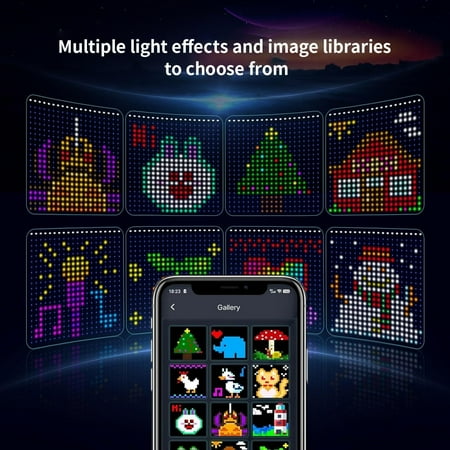 

JZLSWL Gorgeous Magical RGB IC Smart String Hanging Fairy Lights - 400 LEDs 9.8 x 9.8Ft - 10 Enchanting Music Modes and Customizable DIY Patterns - App & Remote Controlled - Bluetooth Tw