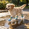thumbnail image 6 of 4Pcs Mesh Dog Shoes Dog Boots, Breathable Dog Shoes for Small Dogs, Waterproof Puppy Booties Sandals with Anti- Sole, Dog Shoes for Hot Pavement Durable Pet Paw Protector, 6 of 7