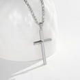 thumbnail image 5 of AOVEAO Cross Necklace 925 Sterling Silver Pendant Necklaces for Men Christian Jewelry Birthday Gift for Boys Dad Son, 5 of 7