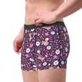 thumbnail image 2 of Gaeub Cute Squirrel Floral Print Men's Boxer Briefs,Super Fit Boxer Briefs for Men,Quick-Dry Underwear with 4-Way Stretch-Small, 2 of 5