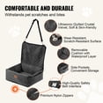 thumbnail image 3 of VEVOR Dog Booster Car Seat Pet Car Seat for Small Medium Dog up to 40 lbs Black, 3 of 9