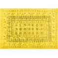 thumbnail image 1 of Ahgly Company Indoor Rectangle Abstract Yellow Contemporary Area Rugs, 6' x 9', 1 of 4