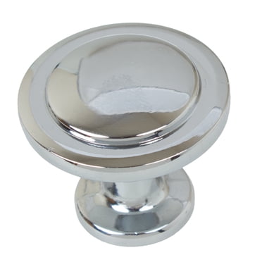 GlideRite 1-1/4" Classic Round Cabinet Knob – Matte Black, Zinc Alloy (5415-MB-1)