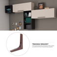 thumbnail image 3 of MasteelfCA 1Pc Shelf Brackets Solid Wood Shelf Holders Wall Mounted Shelves Support(Coffee), 3 of 8