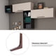 thumbnail image 4 of 1 soporte para estante de madera maciza para pared (café), 4 of 7