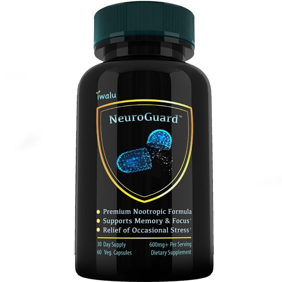 NeuroGuard | Premium Brain Health Support for Calm Focus Clarity & Concentration - Supports Memory & Clear Thinking | 60 Capsules | NSF Certified & USA Made