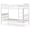 White, variant on Costway Twin Over Twin Bunk Bed Solid Wood Bed Frame with Ladder Full-length Guardrails Natural