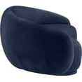 thumbnail image 4 of Meridian Furniture Emery Navy Velvet Sofa, 4 of 9