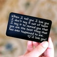 thumbnail image 6 of Kchsji Stainless Steel Engraved Wallet Card Metal Greeting Card Etched Postcard Slim Credit‑Card Size Keepsake Gift Durable Fine Etching For Valentines Anniversaries Weddings Romantic Sentiment, 6 of 9