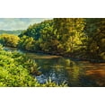 thumbnail image 2 of Ziman, Peter 18x13 Gold Ornate Wood Framed with Double Matting Museum Art Print Titled - Nitra River in Spring, 2 of 4
