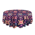 thumbnail image 4 of Design Pattern Round Tablecloth 60 Inch – Waterproof Polyester Table Cover with Full Print Design, Wrinkle Resistant & Washable for Kitchen Dining Party Decor, 4 of 6