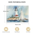 thumbnail image 2 of COMIO  Nautical Sailboat & Lighthouse Canvas Wall Art, Design by Ethan Harper, 2 of 5