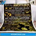 thumbnail image 3 of Butterfly To My Mother Never Feel That You Are Alone Fleece Blanket Gift For, 3 of 3