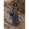 thumbnail image 3 of Hans (Johann) Ludwig Lendorff 11x14 Black Modern Framed Museum Art Print Titled - The Water Carrier (1903), 3 of 5