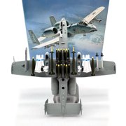 ARCADORA US Air Force A10 Thunderbolt II Warthog Model 1/100 Scale Alloy Plastic 16x17cm For Desk Showcase Decoration Plane Collectors