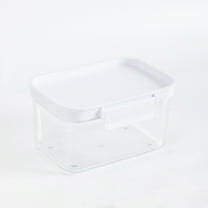 Mainstays Rectangular Food Storage Canister, with lids, Plastic, 6.9W" x 4.8D" x 3.7H", Small