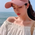 thumbnail image 3 of Women's Sun Visor Hat, Open Top Breathable Sports Cap for Summer Outdoor Activities, UV Protection Wide Brim Sun Hat for Golf and Tennis Pink, 3 of 6
