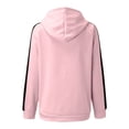 thumbnail image 2 of Gibobby Sudadera sin capucha y ocio Sudadera con capucha y cremallera para mujer （Rosa， M), 2 of 4