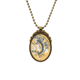 thumbnail image 1 of Dibujo de linea peces cebo poderoso patron Collar Colgante Vintage de bronce antiguo de joyeria de lujo de regalo Unbranded M, 1 of 3