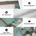 thumbnail image 5 of Daisy Flower Outdoor Rug 3x5 Ft, Non Slip Washable Area Rug, Vintage Horseshoes Farmhouse Wooden Grain Teal Patio Rugs Carpet Runner, Large Floor Mat for Indoor/Outdoor Deck Porch Camping, 5 of 8