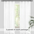 thumbnail image 6 of DriftAway Soundproof Thermal Insulated Quilted Curtain Liners for Bedroom Sound Barrier Blackout Cold Heat Noise Reducing Energy Saving 50 Inches by 92 Inches Grayish White Two Panels, 6 of 8