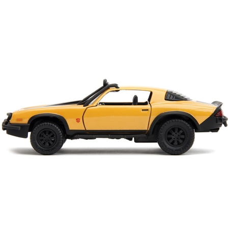 1977 Chevrolet Camaro Off-Road Version Yellow Metallic with Black Stripes "Transformers: Rise of the Beasts" (2023) Movie "Hollywood Rides" Series 1