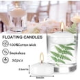 thumbnail image 3 of Paquete de 50 velas flotantes blancas de 5 cm de diámetro - CLTNIKET, 3 of 9