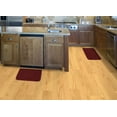 thumbnail image 2 of Garland Rug Herald Square 2pc Kitchen Rug Set 18 in. x28 in. Slice & 18 in. x28 in. Mat Burgandy, 2 of 5