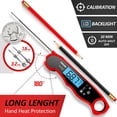 thumbnail image 3 of Digital Instant Read Meat Thermometer - Waterproof Kitchen Food Cooking Thermometer with Backlight LCD - Best Super Fast Electric Meat Thermometer Probe for BBQ Grilling Smoker Baking Turkey, 3 of 8