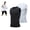 Black+White, variant on Sleeveless Compression Shirt Men,4-Way Stretch,Moisture-Wicking,Athletic Running Quick Dry Compression Tank Tops
