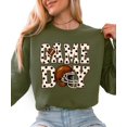 thumbnail image 6 of Game Day Polka Dot Football Sweatshirt for Women Crewneck, Gray Sweatshirt, S, 6 of 8