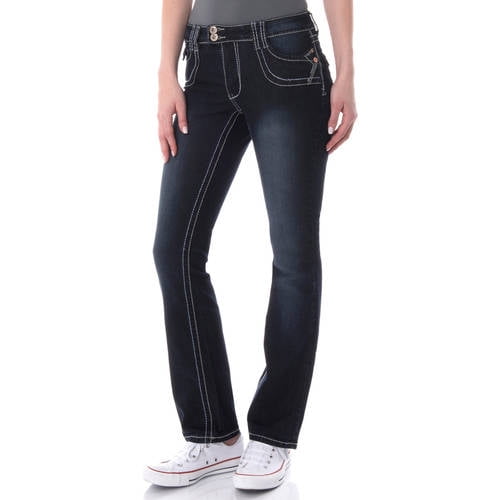 Bootcut Thick Stitch Jean, Short 
