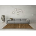thumbnail image 3 of Ahgly Company Indoor Round Abstract Brown Modern Area Rugs, 3' Round, 3 of 4