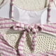 thumbnail image 5 of Traje de baño de 2 piezas para mujer, trajes de baño para mujer, bikini de encaje a rayas con camisola, traje de baño de playa dividido, traje de baño de nailon para mujer, 5 of 7