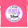 thumbnail image 4 of Inktastic I Wear Purple for my Mom- Lupus Awareness Boys or Girls Toddler T-Shirt, 4 of 5