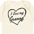 thumbnail image 4 of Inktastic I Love My Granny in Black Chalk Heart Boys or Girls Long Sleeve Baby Bodysuit, 4 of 5