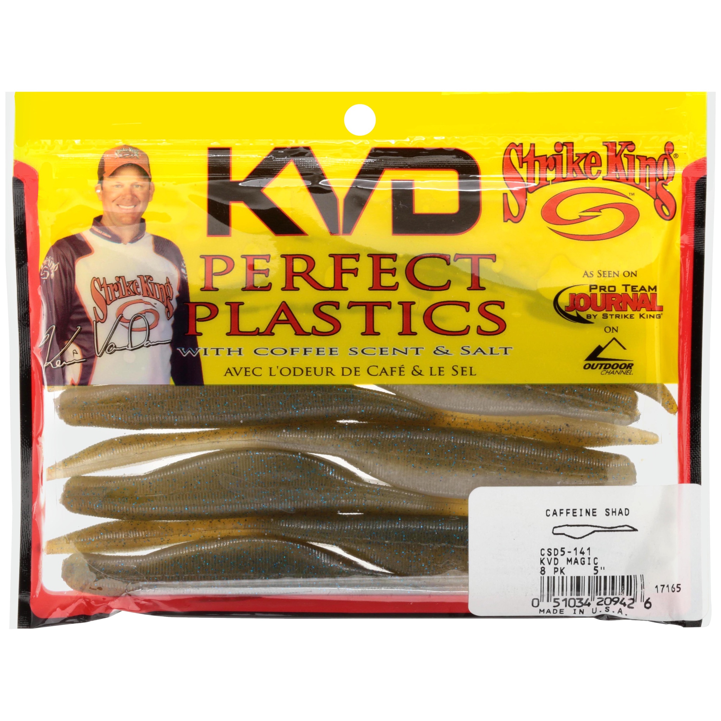 Strike King CaffeineShad 5'' KVD Magic 8pk