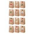 thumbnail image 2 of 12 piezas de bolsas de regalo de Navidad, bolsas de embalaje de dulces con pegatinas, bolsas de regalo de Navidad, bolsa de envoltura para recuerdos Estilo B, 2 of 8