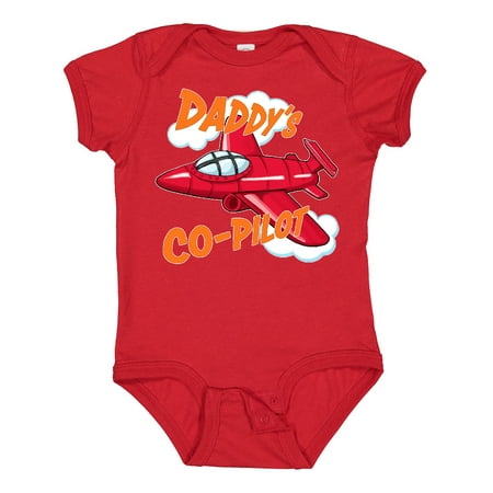 

Inktastic Daddys Co-Pilot for Fathers Day Gift Baby Boy or Baby Girl Bodysuit
