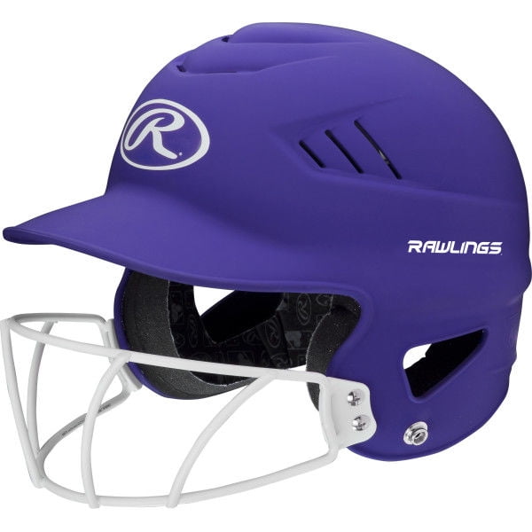 Rawlings Coolflo OSFM Softball Batting Helmet with Face Guard, Matte