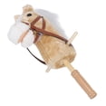 thumbnail image 1 of Jouet Cheval à Chevaucher, Design de Dessin Animé, Bâton Cheval en Peluche avec Roues et Poignée Épaissie pour Enfants, 1 of 7